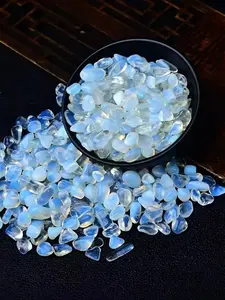 100g Elegant Opal Polished Stones for DIY Projects, Jewelry Making, Wish Bottles, Garden and Fountain Decor, Perfect Holiday Gift and Uniformly Shaped Beads