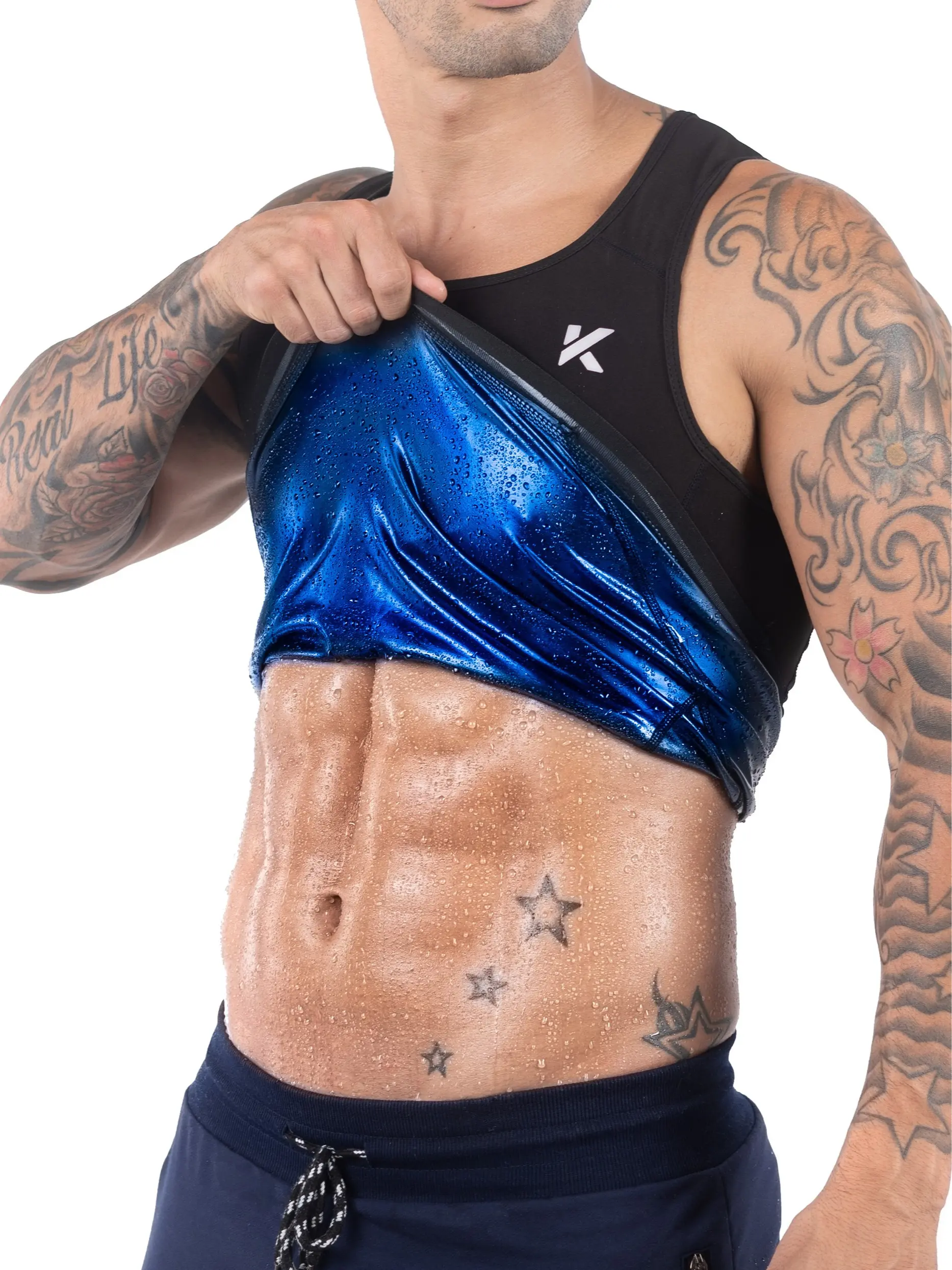 Kewlioo Men's Heat-Trapping Sweat Vest for Gym, Fitness, Exercise Gym Workout Wear Athletic Activewear