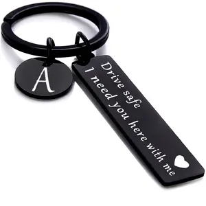 Drive Safe 26-Letter Keychain For Boyfriend, Gifts For Boyfriend On Birthday Christmas Valentines Day