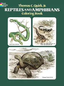 USED-Reptiles and Amphibians Coloring Book by Quirk, Thomas C. (Paperback)