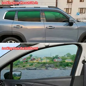 Car Window Sunshade Film,1.64Ft *9.84Ft,UV Protection,Easy to Install,No Sight Blocking,Two-Tone Gradient,for Car Decoration