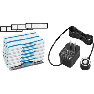 Reusable Mop Pads Compatible with Vac Mop VM252 VM200 VC205 VM250 /QM250 VM190 VM200P12, Washable Vacuum Mop Pad Refills, of Dirt Chamber