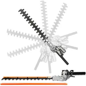 16inch Adjustable Hedge Trimmer Attachment Universal Design 270 Degrees° Rotating function with dual-direction adjustable structure, compatible with Husqvarna gasoline trimmers