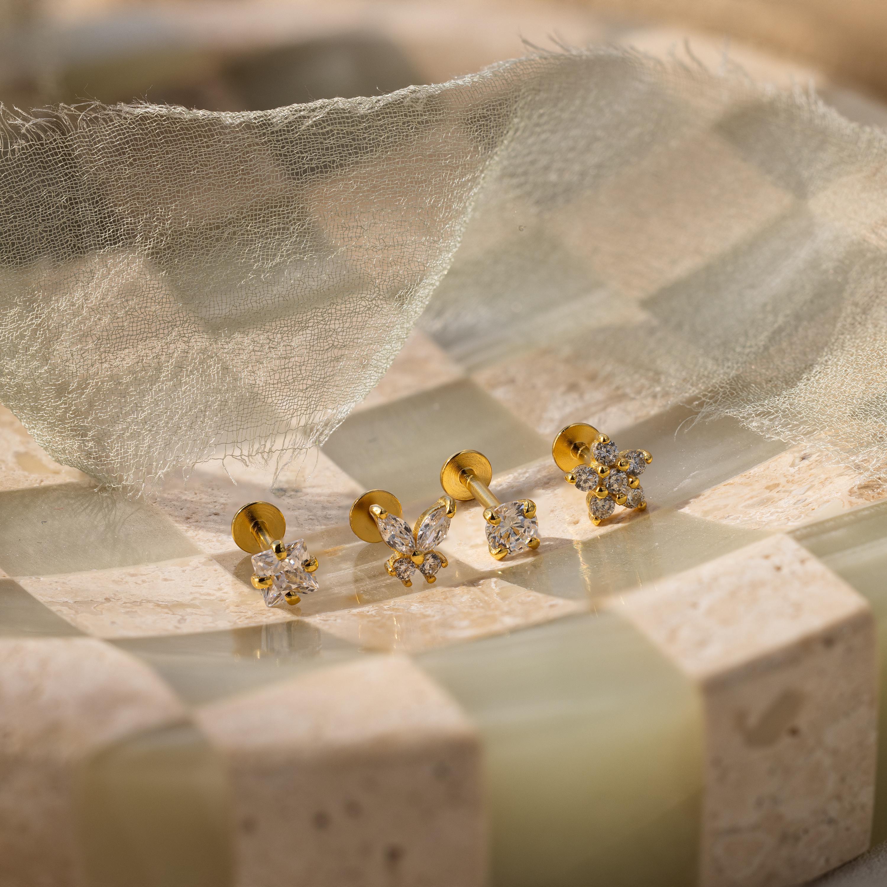 Pave Assortment Flat Back Set by Caitlyn Minimalist - Mixed Crystal Flat Back Stud Earrings - Butterfly Earrings - Floral Jewelry - Cute Daughter Gift Pave Assortment Flat Back Set by Caitlyn Minimalist - Mixed Crystal Flat Back Stud Earrings - Butterfly Earrings - Floral Jewelry - Cute Daughter Gift