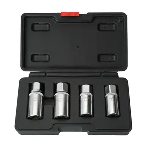 AKOO Stud Extractor Socket Set ，Broken Stud Removal Socket 4-Piece Stud Remover Set – Stud Puller Sockets