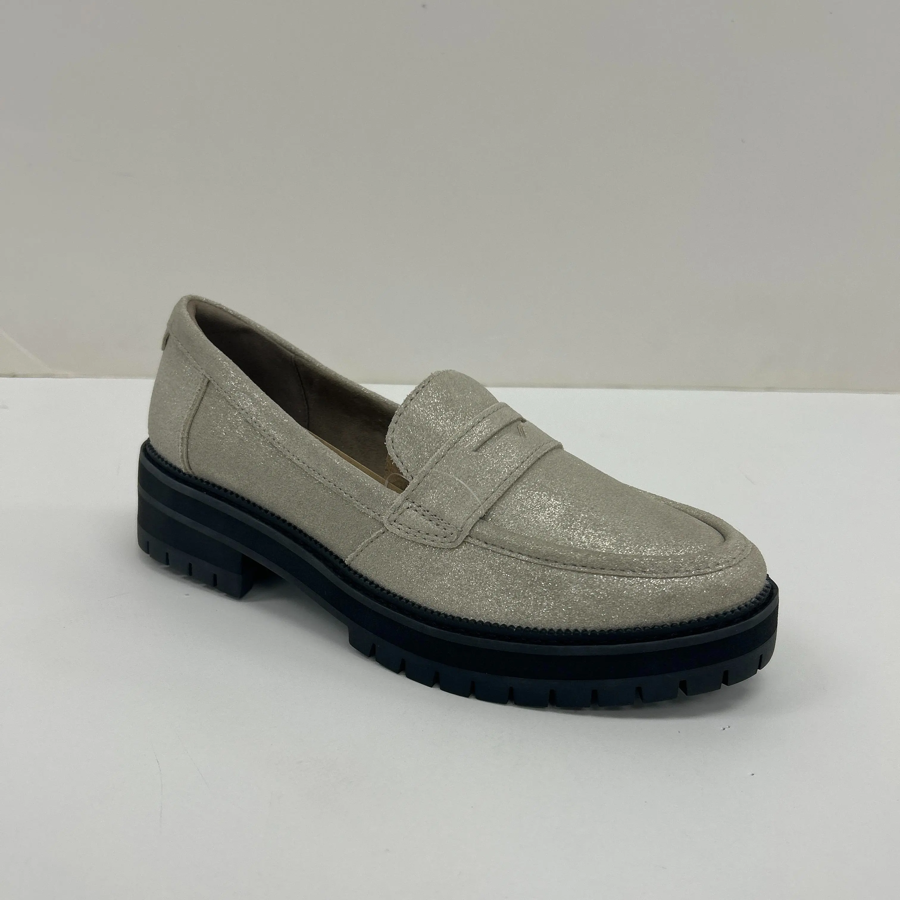 Women's Classic TOMS Cara Lug Sole Suede Loafers - Flats, Leather Shoe, Comfortable Footwear