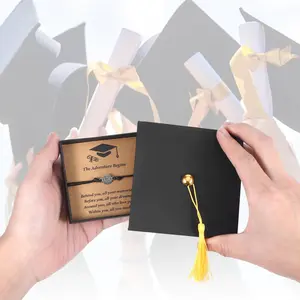 2026 Compass Graduation Bracelet for Her Him, Inspirational Jewelry & Spiritual Wear, Casual Trendy Accessory, Perfect Student Gift, Friendship Jewelry Gift & Friend Present, Ideal Gift Option with Cap Box & Quote Cards