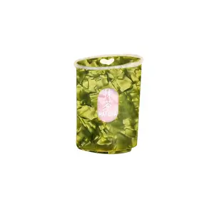 Solar Eclipse Hand-Painted Matcha Claw Hair Clip