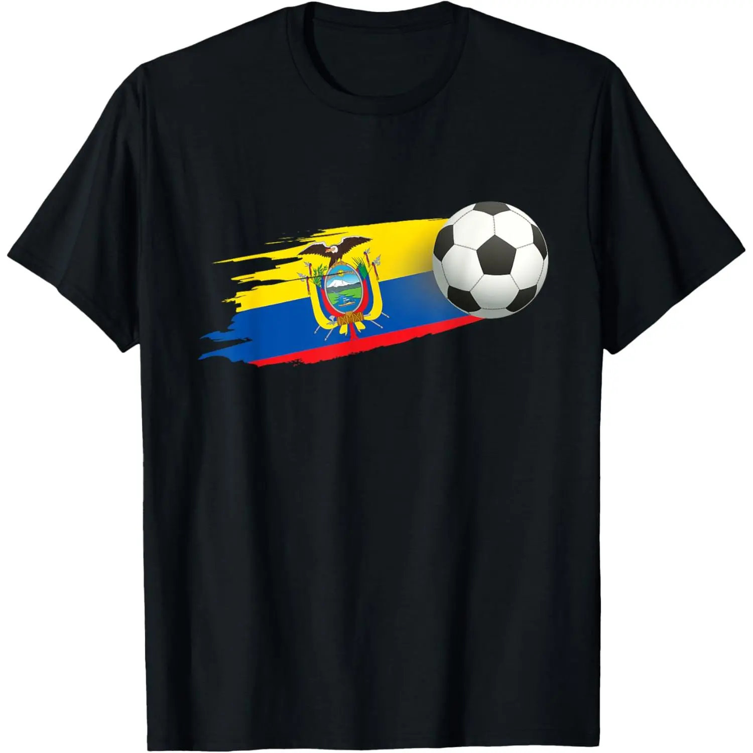 Ecuador Soccer Ball Ecuador Flag Jersey - Ecuador Football T-Shirt