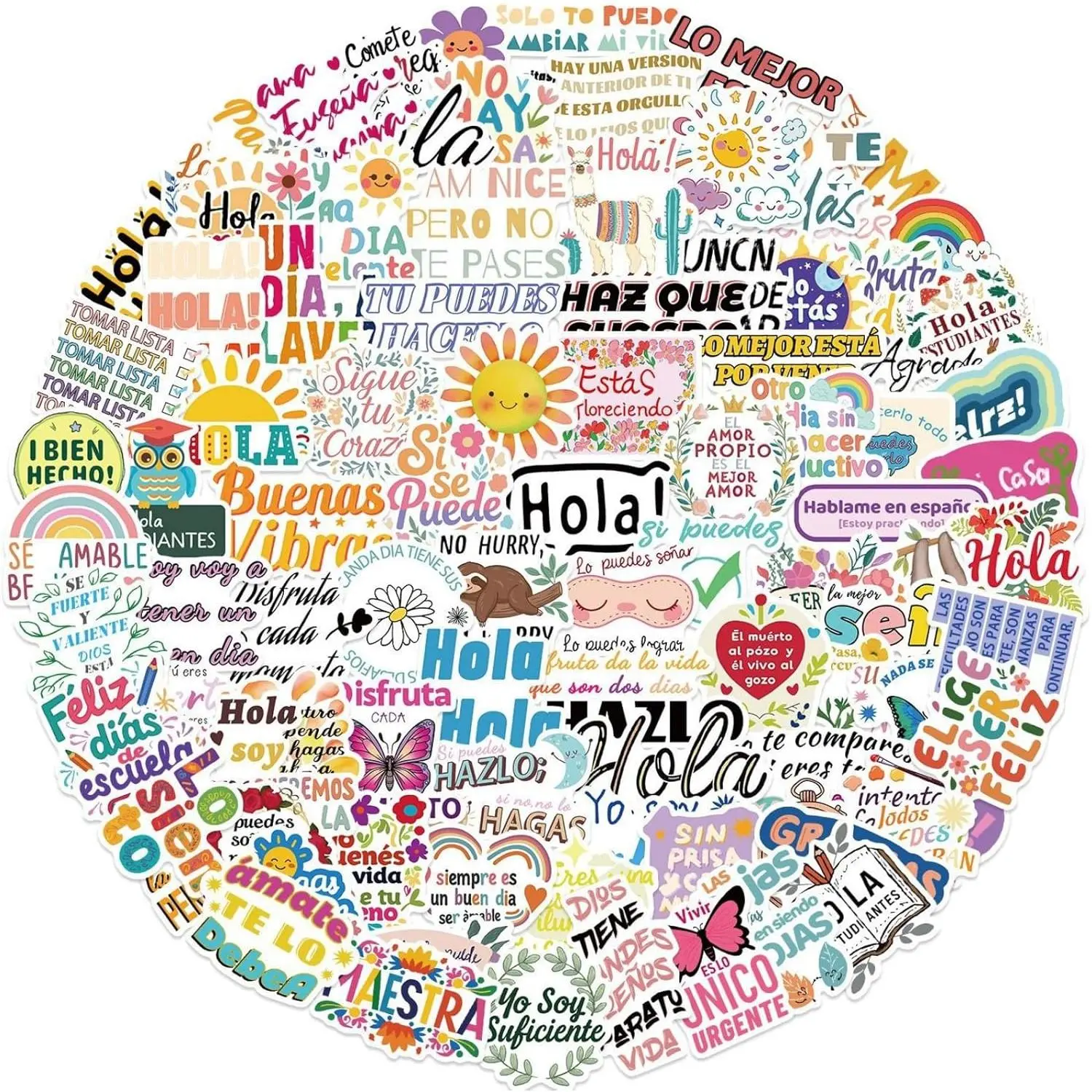 100pcs Spanish Motivational