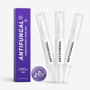 Undecylenic Acid 25% Toenail Fungus Pen for Daily Foot Care and Complete Nail Appearance Improvement Liquid Brush Applicator Portable Maintenance Tool 0.14 Fl Oz