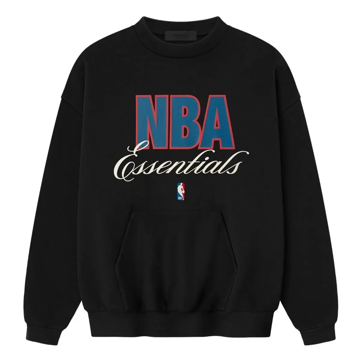 Fear of God Essentials NBA 90s Crewneck Sweatshirt 'Black' 192NB256801F