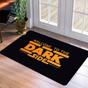 Welcome to the Dark Side Entrance Mat Decor, Doormat, RV Front Door Porch All Weather Outdoor Indoor Decoration Gift, Minimalist Style, Universal Setting
