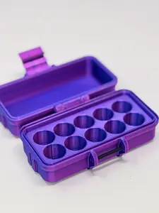 10-Vial 3mL Vial Vault Case, Personal Organizer for GLP-1 Peptide TRT Storage, Organizer Storage Boxes