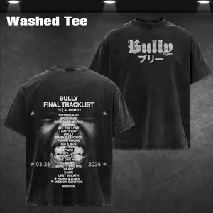 Bully - YE Album Merch 27.3.2026 Premium Cotton T-Shirt For Ye Fans, Ye Stans Hip-Hop Shirt, Gift For Ye Fan Graphic Tee, Bully Album Fan Merch Shirt Menswear
