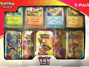 Costco Pokemon Scarlet & Violet 151 Mini Tin 5-pack