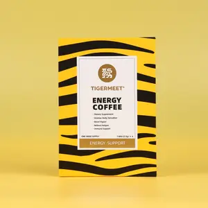 TIGERMEET Functional Energy Coffee Herbal Coffee Blend for Daily Energy, Focus & Performance (6 Sachets)