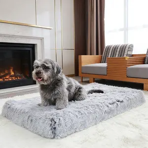Dog Bed Soft Plush Pet Pad Mats Washable Non-Slip Dog Nest Suitable for Large Medium Small Dogs Cats, Comfortable and Durable Pet Furniture, Bedding