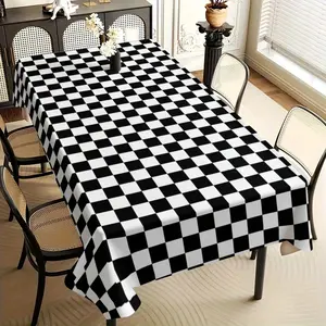 Mosaic Pattern Tablecloth Set, Fabric, Suitable for Dining Tables, Tea Tables, TV Cabinets, Picnics