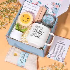 Morther day Gifts  After Surgery Recovery Gifts, Sunflower Gifts for Women Gifts Baskets Feel Better Soon, Birthday Gift Thinking of You Care Package for Mom Her Friend Sister Wife