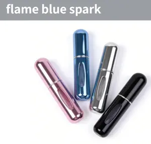 Refillable Perfume Bottle Portable Spray Atomizer High-end Transparent Rotating Fine Mist for All Skin Types