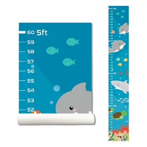Wall Sticker Growth Chart for Kids, Height Chart for Boys and Girls, Growth Chart Decal