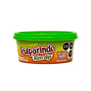 Pulparindo Rim Dip Mango 8.81 Oz (250 g) | With Natural Tamarind and Mango | Authentic Mexican Candy