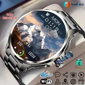 5G/4G Full Netcom 8GB+128GB RAM Smart Watch 1.95 inch 720*720 AMOLED 2100mah Battery 900W Camera GPS WIFI Google APPS Smartwatch