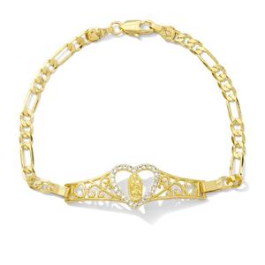 Corazón virgencita bracelet