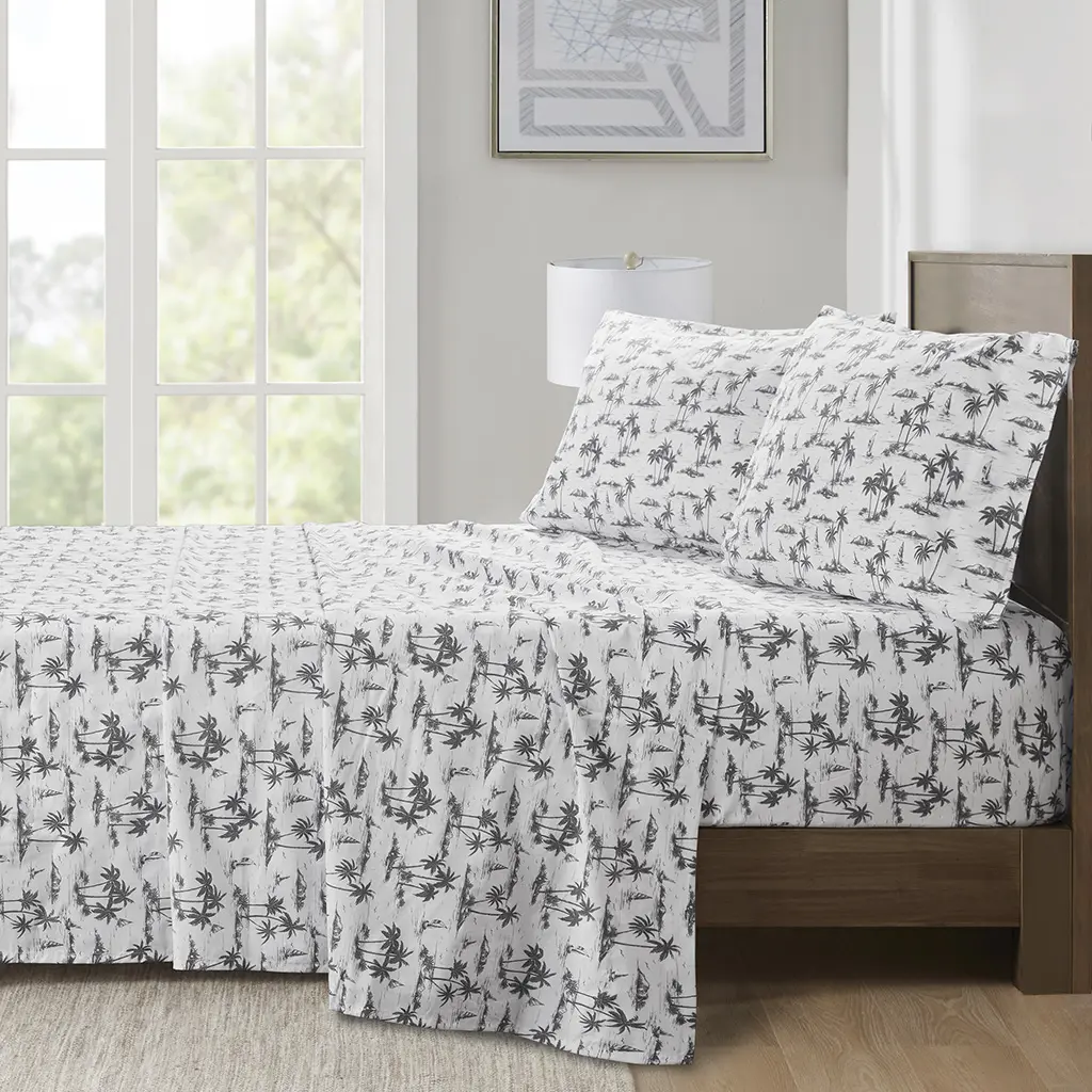 MAIN STREET 200 Thread Count Printed Cotton Bedsheet Set - Soft Breathable Sheets, Cotton Bed Sheets for Bedding, Bedsheets