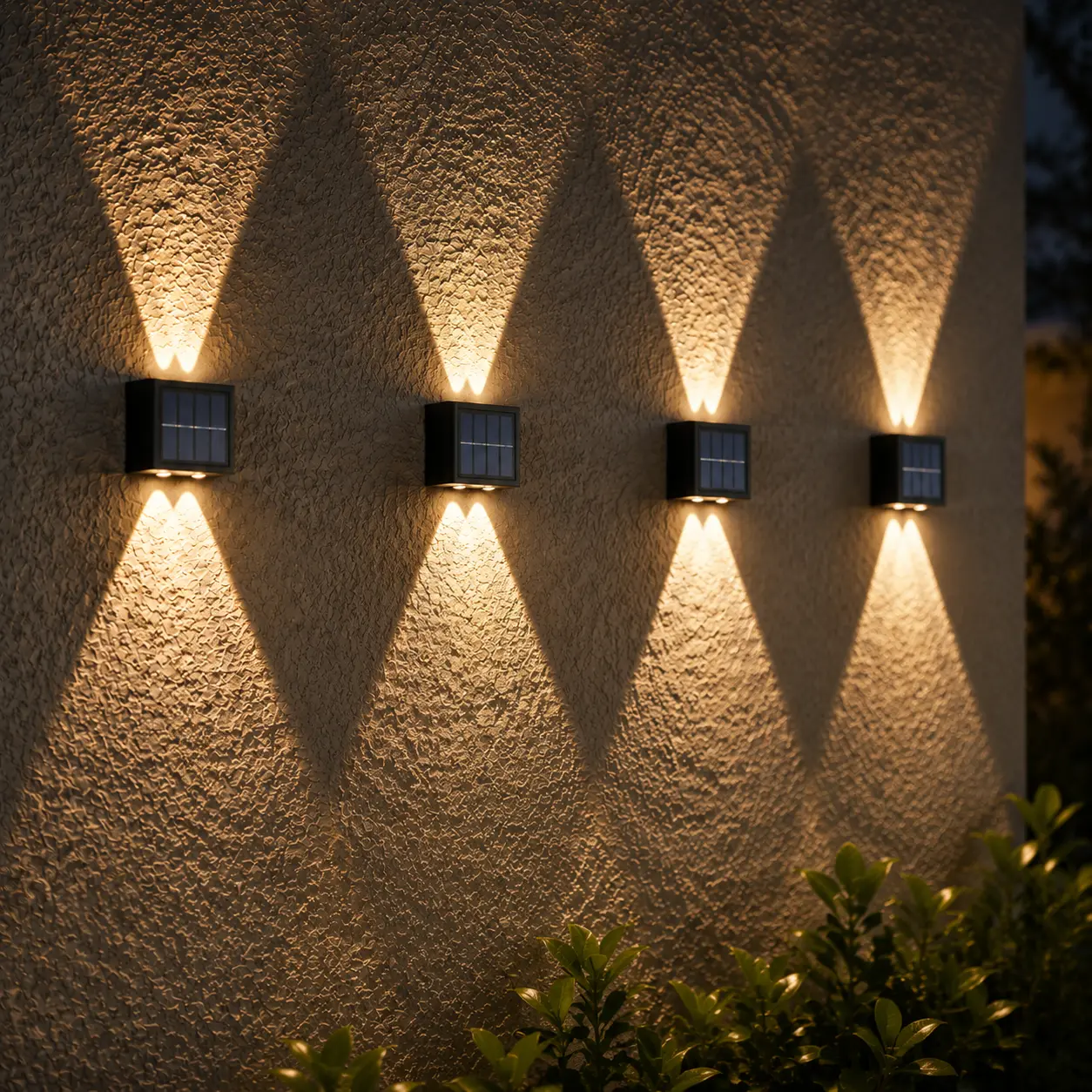 Solar Outdoor Wall Lights, Up & Down Lighting, Auto Dusk to Dawn, IP65 Waterproof, Wireless Solar Powered Wall Lamp for Garden, Patio, Yard, Villa, Pathway (Modern Black) #summergarden#SummerWins #DealsForYouDays