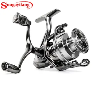 Sougayilang Double handle Spinning Reel,  22LBs Max Drag, 5.0 Gear Ratio, CNC Aluminum Spool, Handle Interchangeable Left/Right, 1000 to 5000 Series freshwater fishing  Springtok