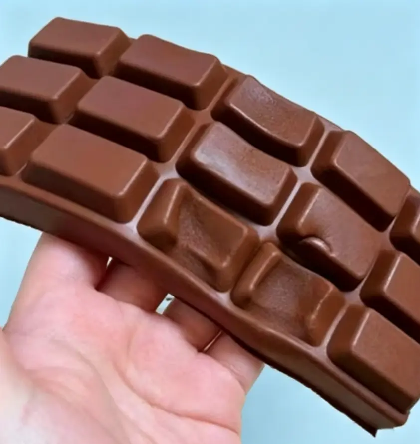 Super Slow Rising & Soft Touch PU Stress Relief Toy – Realistic Chocolate Bar Design, Squishy Squeeze Fidget for Kids, Teens & Adults, a Must-Have for Stress Relief, Fun & Safe Sensory Play.
