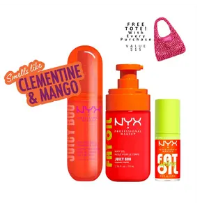 [NEW] Juicy Boo Ultimate Body Care Set, Shimmer Body Oil + Fat Oil Lip drip + Hair & Body Mist, 24H Hydration— NYX Professional Makeup