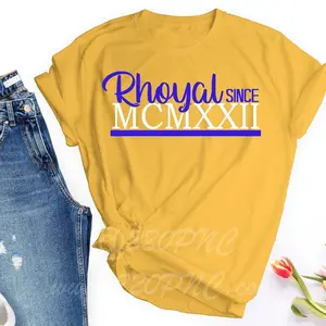 Rhoyal since MCMXXII (1922.) | SGRho | Sigma Gamma R T-shirt | Roman Numeral | Blue and Gold |