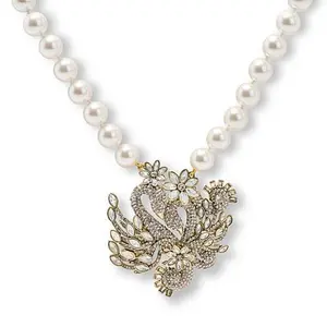 Heidi Daus Forever Love 18-1/2" Crystal Swan Drop Necklace