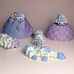 Baby Cow Flexi 3D Printed Articulated Multicolor Fidget Toy for Cow Lovers & Animal Collectors Perfect Gift for Birthdays Holidays