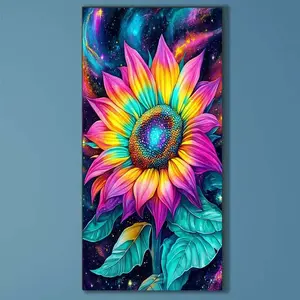 5D DIY Full Drill Round Diamond Painting - Diamond Painting Kit Sunflower, Galaxy Mosaic Canvas DIY Wall Art, Home Wall Decoration