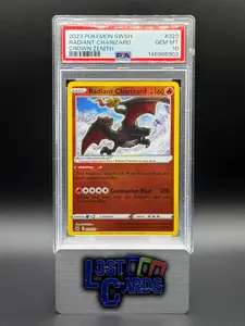 Pokemon TCG Radiant Charizard | Crown Zenith 20/159 | PSA Graded GEM MT 10