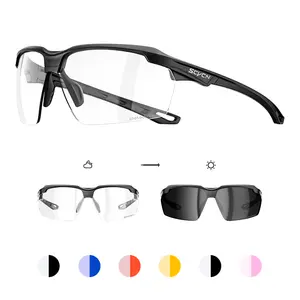 Geloo Polarized Photochromic HD Sunglasses for Men Women UV400 Protection Ultralight Eyewear Day Night Driving Safety Glasses for Fishing Golf Cycling Running Hiking Outdoor Activities Classic Rectangular Frame Anti Glare HD Vision Sun Glasses
