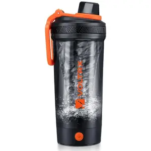 VOLTRX Electric Protein Shaker Bottle - USB Rechargeable Mixer Cup for Shakes and Meal Replacements, BPA-Free Tritan, 24oz