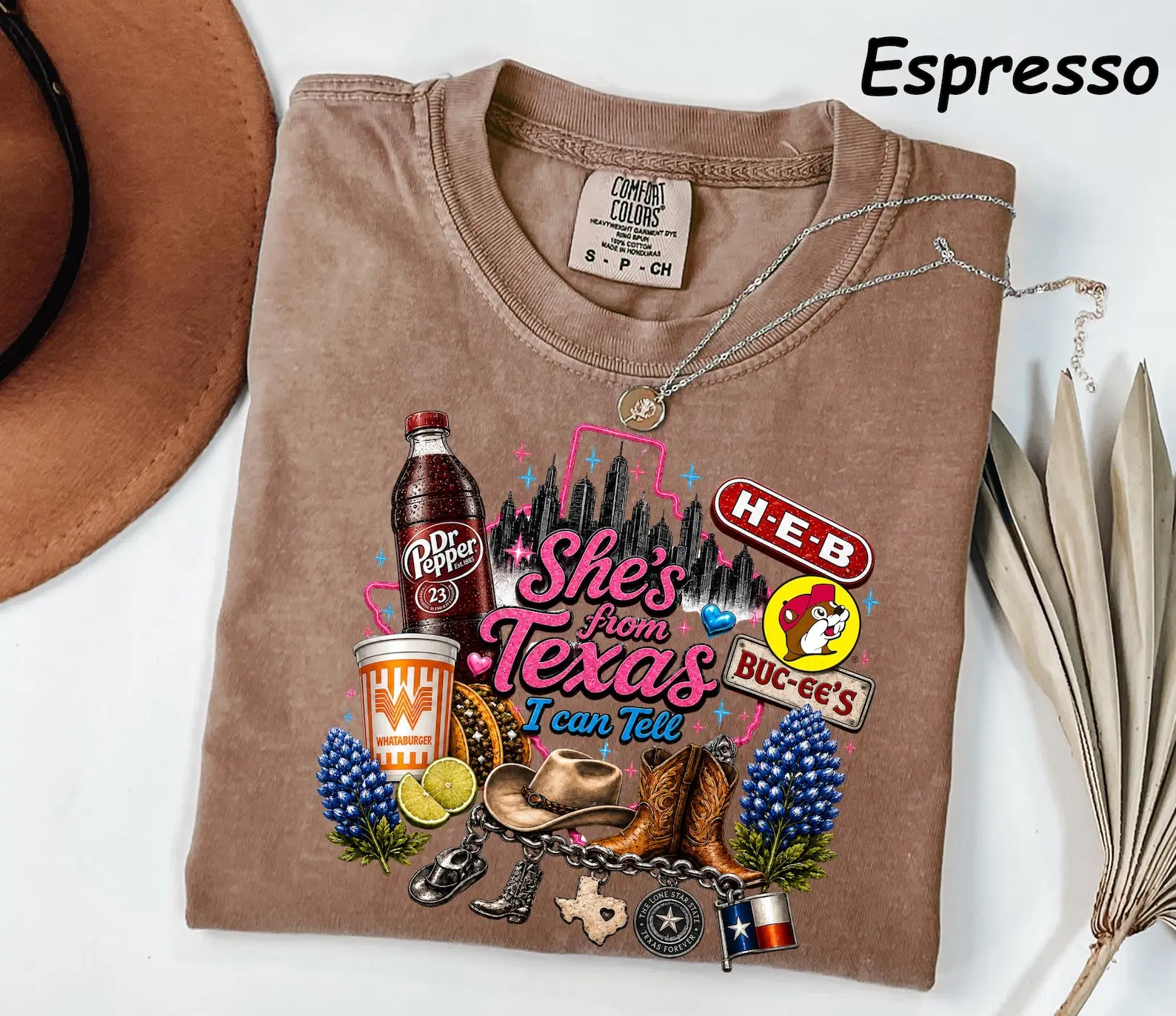 Comfort Colors® She's From Texas Shirt, Retro Texas T-Shirt, Texas Girl Tee, Southern State Pride Gift, Texas Lover Gift