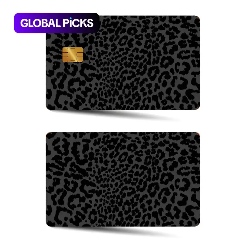 Leopard Pattern Credit Card Skin, Reusable Ultra-Thin Waterproof Scratch-Resistant Credit Card Sticker, Personalized Bank Card Skin Protector, Craft Gifts for Girls and Adults, Adhesive Vinyl Decal #GLOBAL PICKS