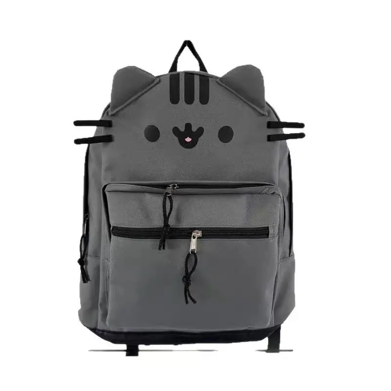 Kawaii Cat Ear Backpack Cute Casual School Bag for Teens Students Outdoor Travel and Daily Use