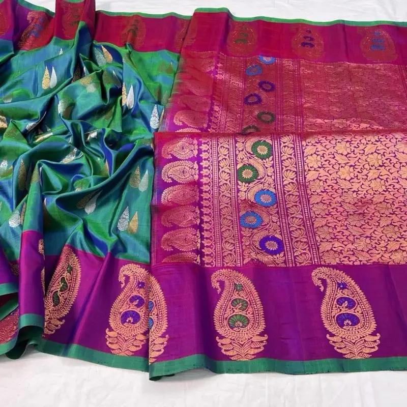 Pure silk handloom Gadwall , exclusive authentic saree