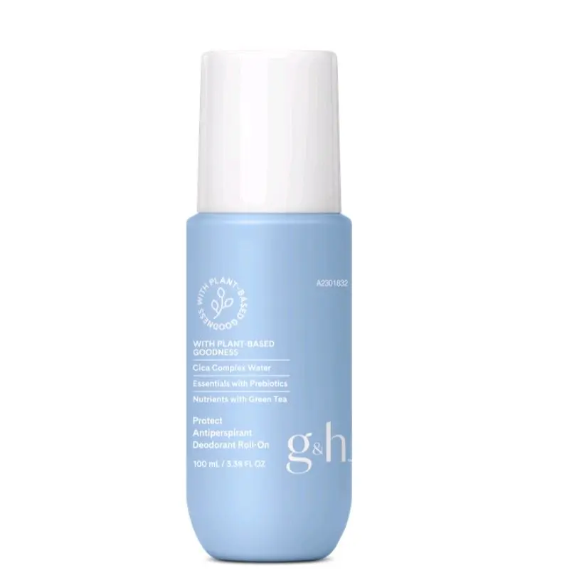 G&H Protect Antiperspirant Deodorant Roll-On 200 ml with Plant-Based Ingredients, Up to 48 Hours Odor Protection, Paraben Free, Alcohol Free