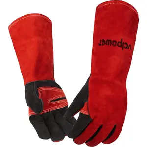 16 Inch Welding Gloves Heat Resistant 932 ° F for MIG/TIG/Stick Welding/Forging