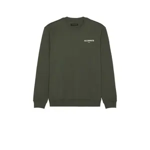 ALLSAINTS Halcyon Crew Sweatshirt in Garnet Green