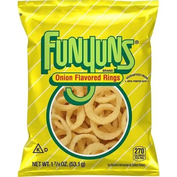 Funyuns Onion Flavored Rings, 1.875 oz 24 ct XVL
