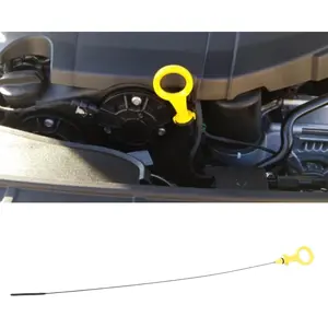 Car Engine Oil and Transmission Dipstick - Fluid Oil Level Indicator Compatible With Audi A3, A4, A5 - Replaces 06H-115-611E